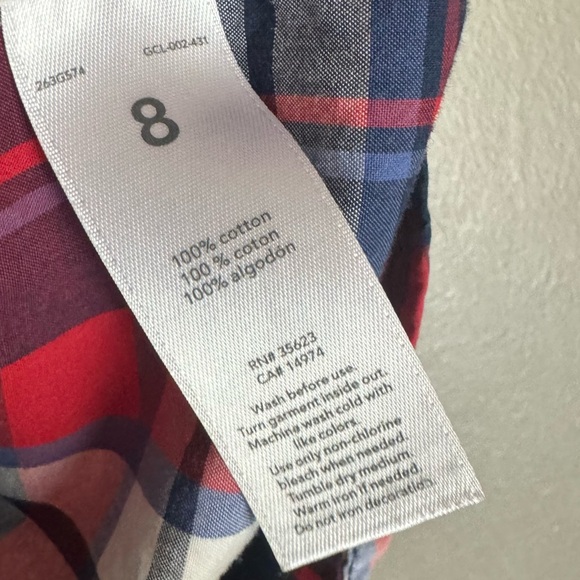 Carter’s Plaid Button Down Shirt - Picture 5 of 7